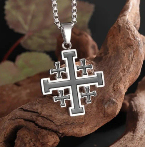 Knights templar cross necklace - knights,