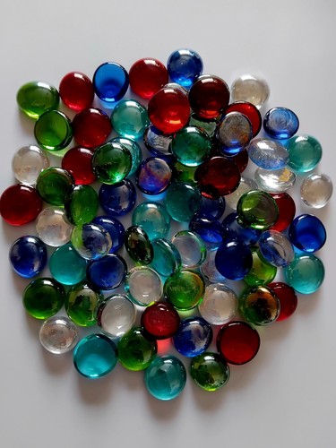 Glass nuggets pebbles stones - glass,