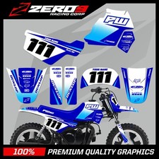 YAMAHA PW 50 GRAPHICS KIT PEEWEE 50 GRAPHICS MINI BIKE GRAPHICS FAZE BLU/BLU