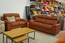 Designer Sofas Brown Leather 3