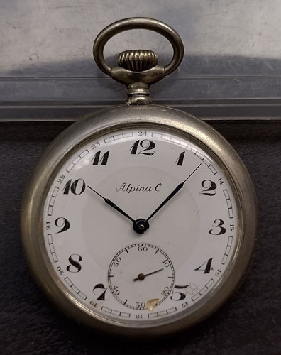 Vintage pocket watch alpina - watch,