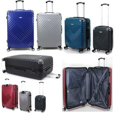 Hard Shell  Suitcase 8 Wheel 360° Spinner ABS  Luggage Trolley Bag Cabin to XXL