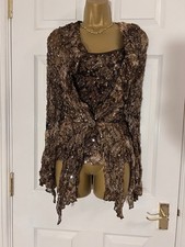 Joseph Ribkoff Bronze Sparkly