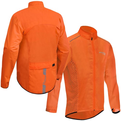 Hiviz cycling rain jacket mesh - hiviz,