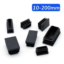 RectangularPlasticEndCapsTableandchairantislipfootpadblackPipeinsertionbafflerib