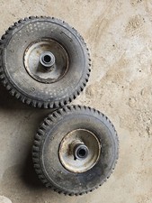 snapper ride on lawn mower front wheels and tyres pair two 4.10 4