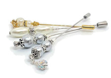 Handmade hat pins hijab - x,