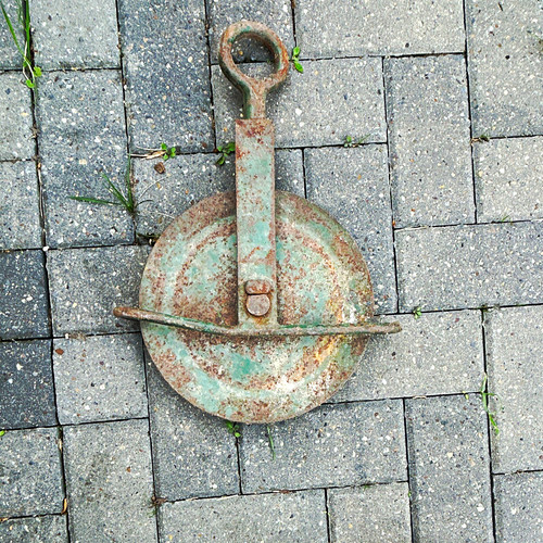 Vintage cast iron lifting - vintage,