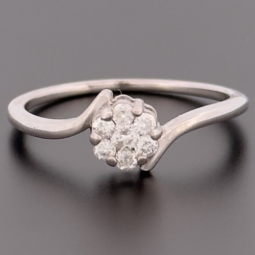 9ct white gold diamond - gold,