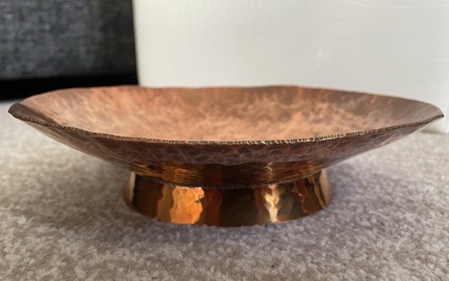 Hammered copper bowl unique - hammered,
