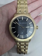 Armani Exchange Maddox Men's Gold-Tone Analog Watch, Gold, model number AX1456