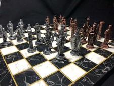 Chess Set w Board Crafted