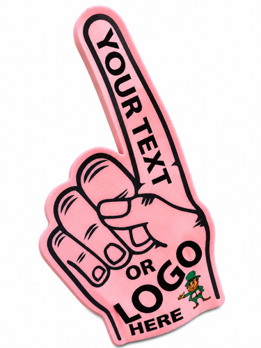 Personalised foam hand custom - personalised,