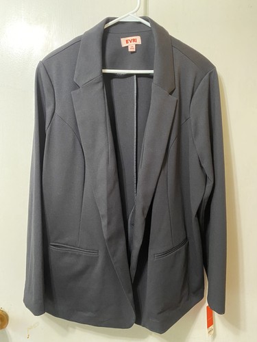 Evri black womens blazer size - evri,