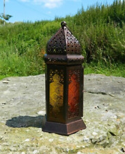 Moroccan Lanterns - Large Standing Orange/Yellow