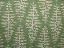 1.7 Metres iLiv Fernia Fern Green Woven Cotton Fabric Cushion Curtain Upholstery