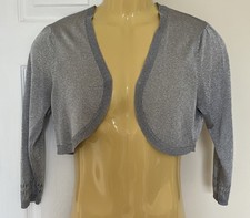 Monsoon Bolero Shrug  Silver