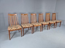 6 G-Plan Dining Chairs Fresco High Back Teak 1970s Retro MCM  EB10054 MDIN