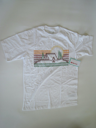 Marmot tent camping - camping, tee
