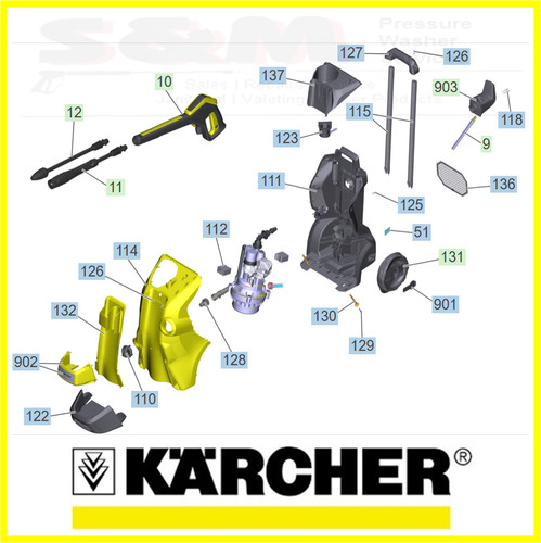 Genuine karcher spare - k4, part