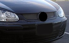 Fits for VW Golf MK5 5 V Badged Front Sport Metal Mesh Grill Black for Emblem 03