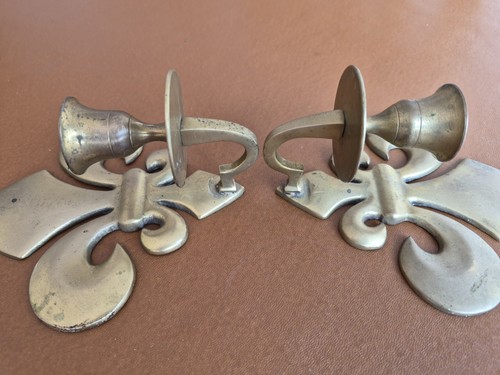 Vintage brass wall - wall, candle