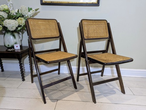 Pair gillies folding chairs - folding,