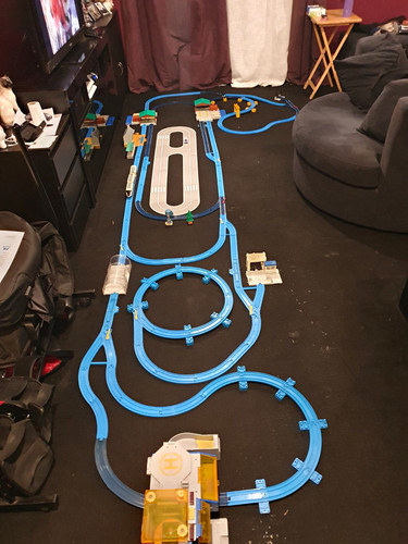 Tomy plastic train with blue - train,