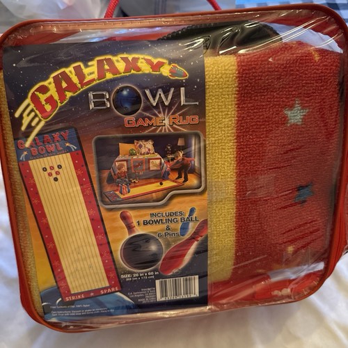 Vtg galaxy bowl game rug - game, w/