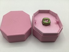 SWAROVSKI DULCIS CUSHION CUT COCKTAIL RING  BRAND NEW IN BOX SIZE 55 GREEN PINK