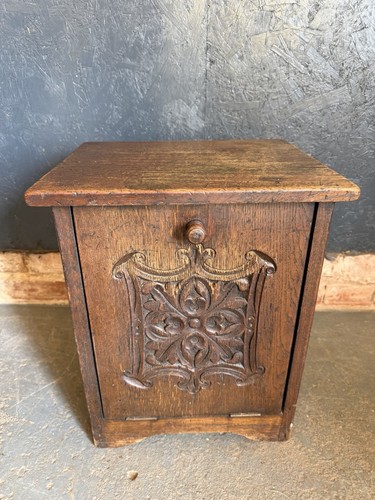 Antique coal box - box, carved