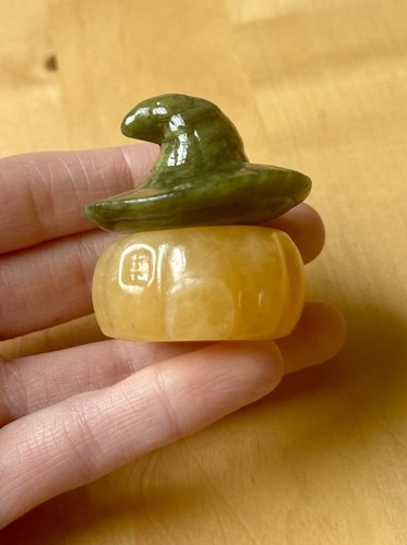 Orange calcite crystal - orange,