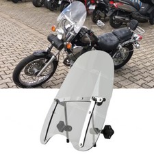 For Yamaha Virago 535 V Star 650 7/8" 1" Handlebar Windshield Smoke Windscreen