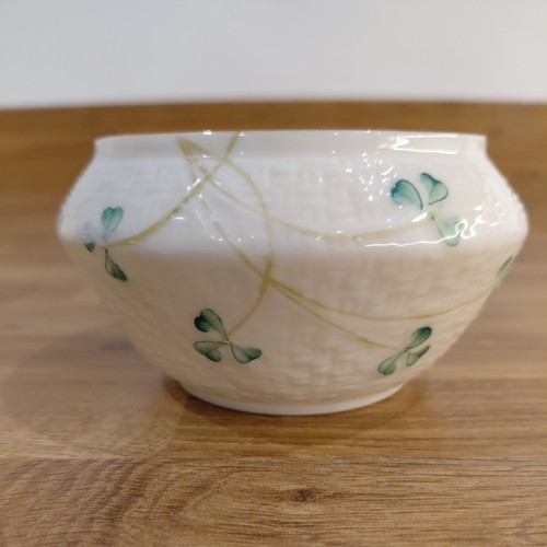 Belleek irish shamrock - shamrock, gold