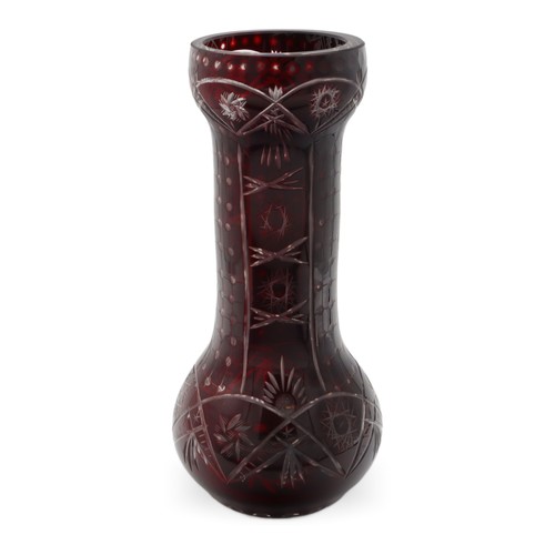 Large bohemia crystal vase - large,