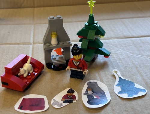 Lego girl cat christmas - lego,