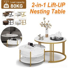 Nesting Coffee Tables Set of 2