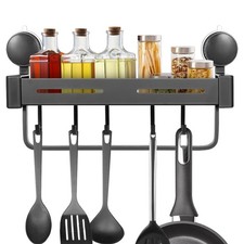  Kitchen Sink Organiser Dish Holder for Countertop Hanging Pan Rack