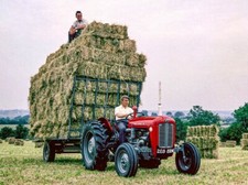 Vintage Massey Ferguson Tractor 35 Bringing In The Hay SALES BROCHURE/POSTER A3