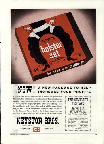 1957 paper toy keyston - keyston, cap