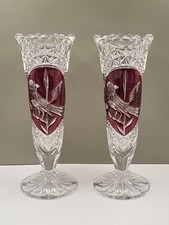 Pair of Vintage Lead Crystal