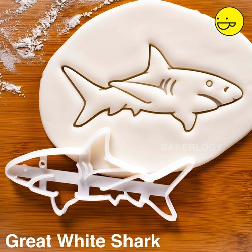 Great white shark cookie - shark,