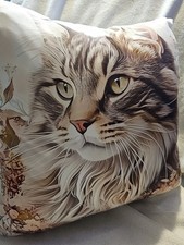 Beautiful Maine Coon Cat Cushion and Cover New 45cmx45cm #christmasgift