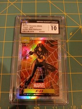 X-23 Marvel Chrome (2024) Topps - #35 Spider Web Refractor CGC GEM MINT10