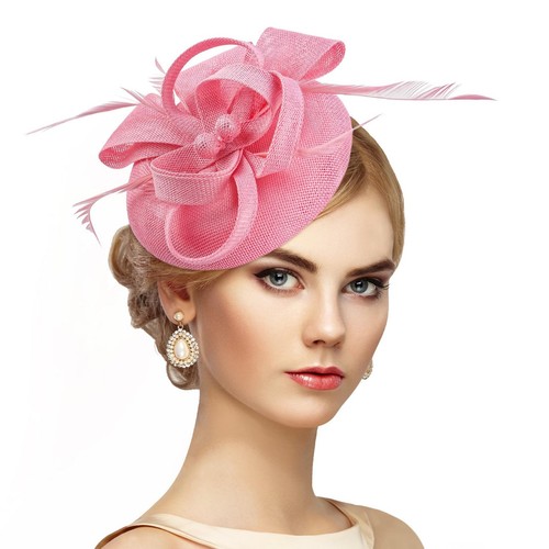 Sinamay fascinator hat pillbox - sinamay,
