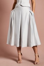 Coast Silver Midi Skirt Womens