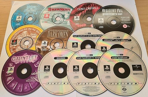 Sony ps1 disc only games - ps1,