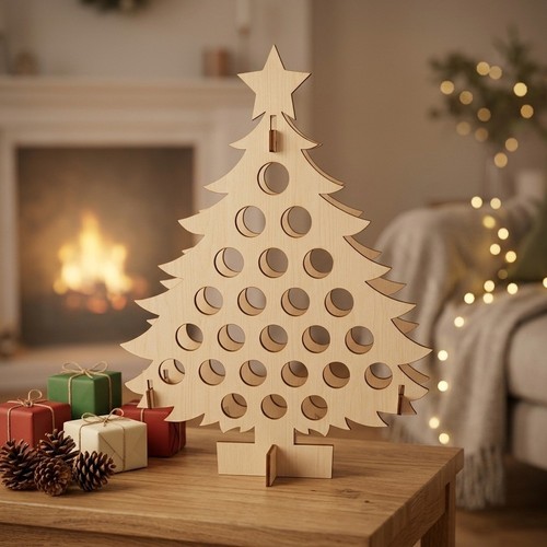 Christmas tree style wooden - christmas,
