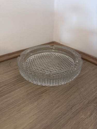Cut glass ashtray - cut,
