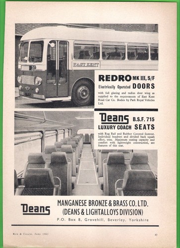 Old advert 1961 deans of - old,